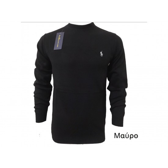 Ralph Lauren Ανδρικο πουλοβερ ΜΑΥΡΟ ΚΟΔ.151